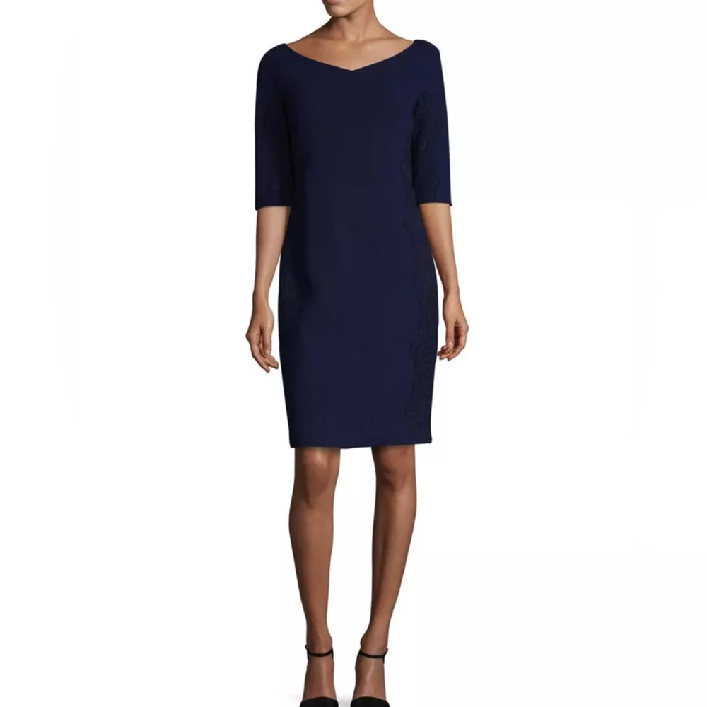 **24 hr SALE***LaFayette 148 NY Alexia Lace Embroiderery Dress size 10